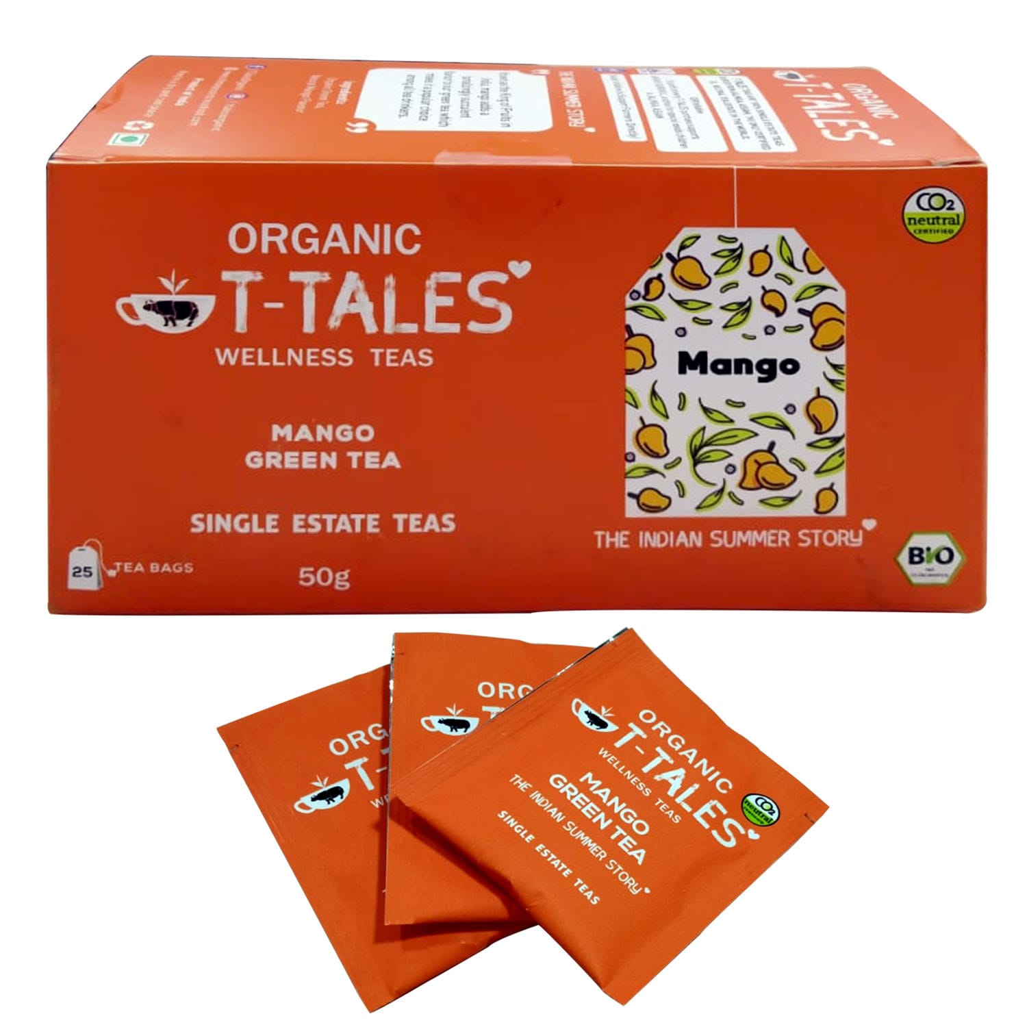 Mango-Green-Tea-Tea-Bags-2 Mango Green Tea – Tea Bags (25 Tea Bags | 50g) - Image 1